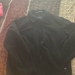 Banana Republic black wool lined bomber jacket like new size small men’s